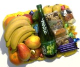 Halaal hamper with fresh and dried fruit, chocs, grape juice for delivery in Cape Town and South Africa 