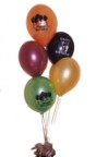 A bunch of 5 quality helium filled latex balloons in the colour of your choice - Click to enlarge